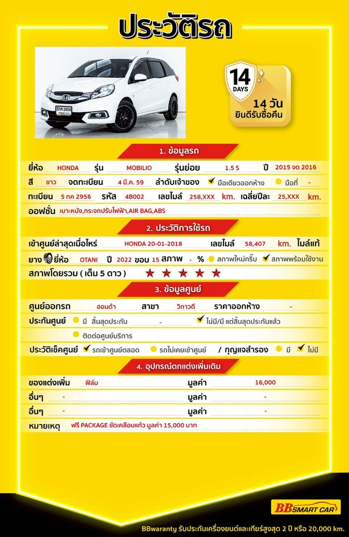 2016 Honda Mobilio II 2