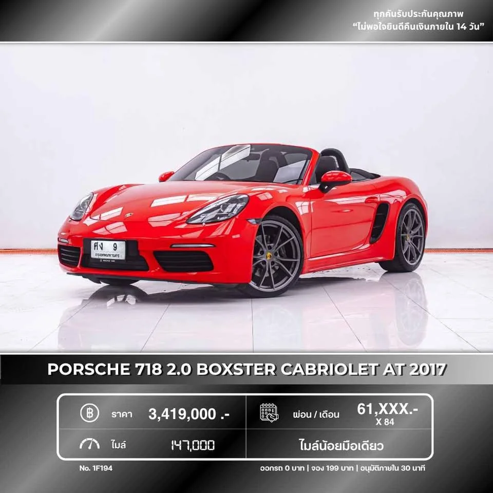 2017 Porsche 718 Boxster and Cayman IV 2
