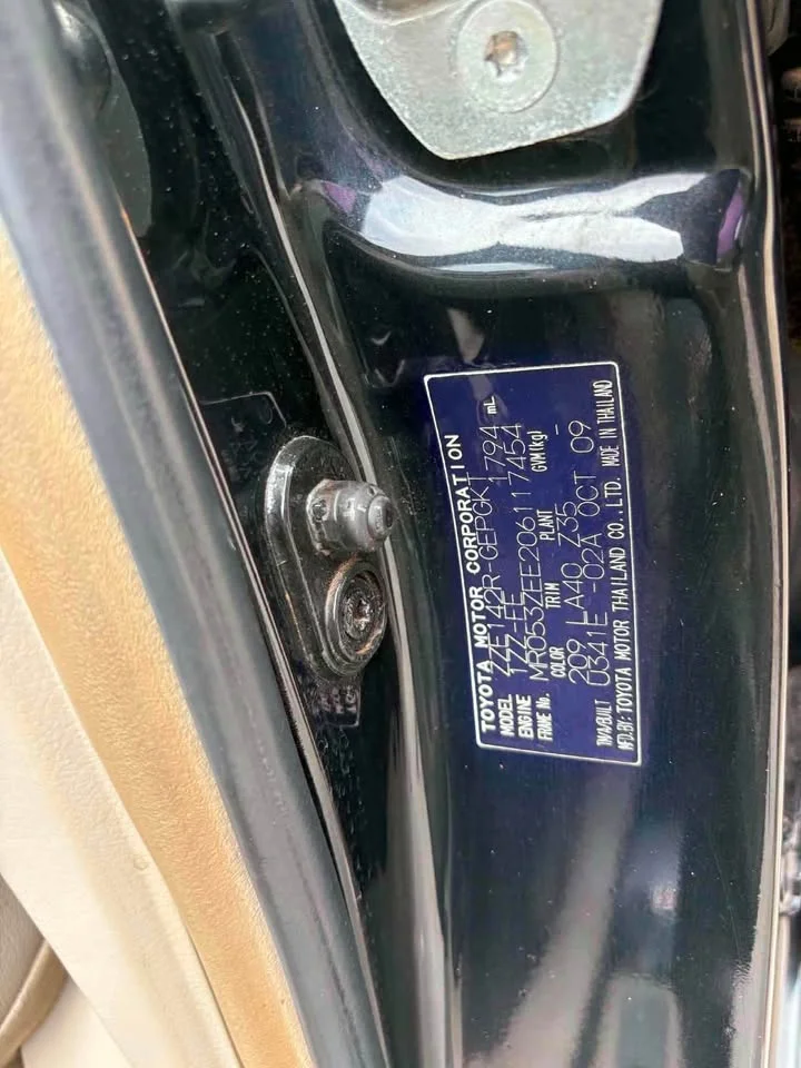 2009 Toyota Corolla Altis X (E140) 2